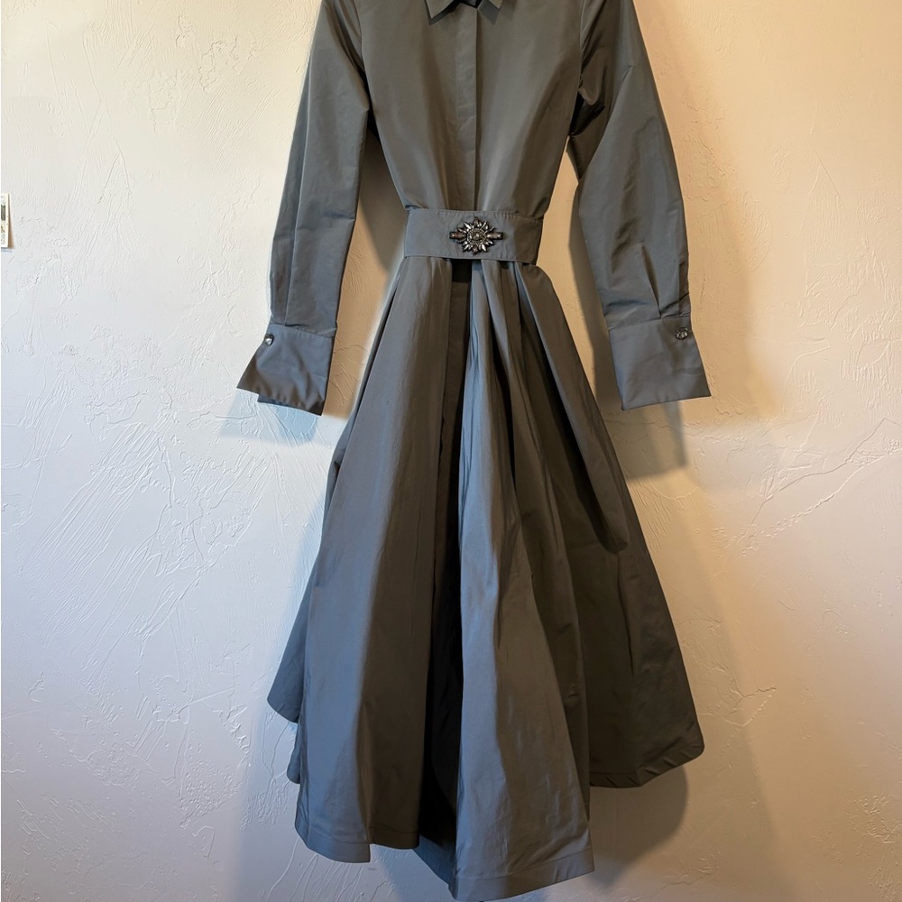 Sara Roka Gray Shirt Dress